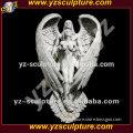 outdoor decoration beautiful large white marble angel statue